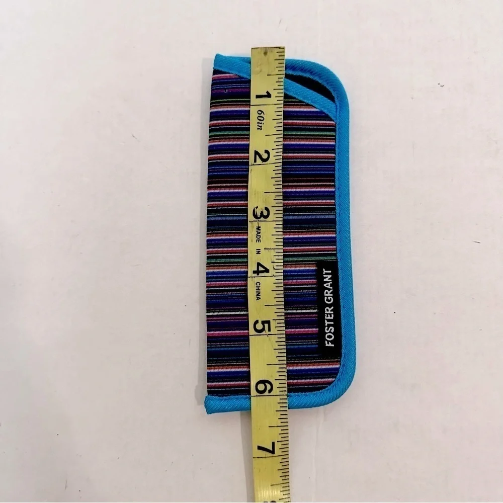 Foster Grant Eyeglass Cases - Striped and Patterned 2 sizes NWOT